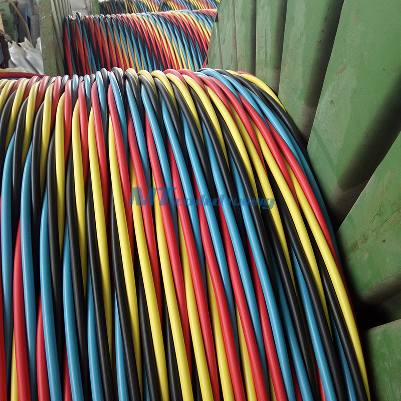 316L/Nickel Alloy 825 Cable de fibra encapsulado para petróleo y gas